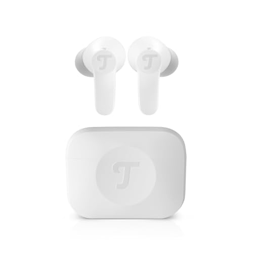Teufel AIRY TWS 2 - Kabellos In-Ear Bluetooth Kopfhörer True-Wireless mit Active Noise Cancelling, IPX4 Wasserfest, 6 eingebauten Mikrofonen, Lange Akkulaufzeit (42 h), Touch Control - Pure White