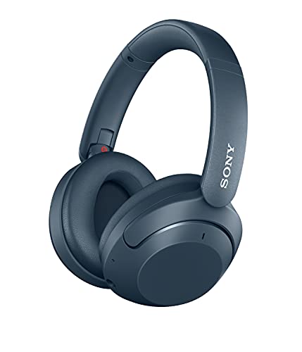 Sony WH-XB910N kabellose Noise Cancelling-Kopfhörer mit EXTRA BASS (bis zu 30 Stunden Akkulaufzeit, Over-Ear-Design, optimiert für Alexa und Google Assistant, Freisprecheinrichtung), Blau