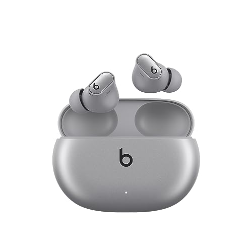 Beats Studio Buds + (2023) – Komplett kabellose Noise Cancelling In-Ear Kopfhörer, verbesserte Apple & Android Kompatibilität, Schweiß-beständige Bluetooth Kopfhörer - Space Silber
