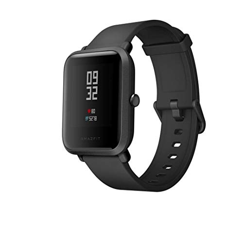 Amazfit Bip Smartwatch Pulsmesser GPS Fitness Aktivität Tracker Schrittzähler Wasserdicht International Version Black