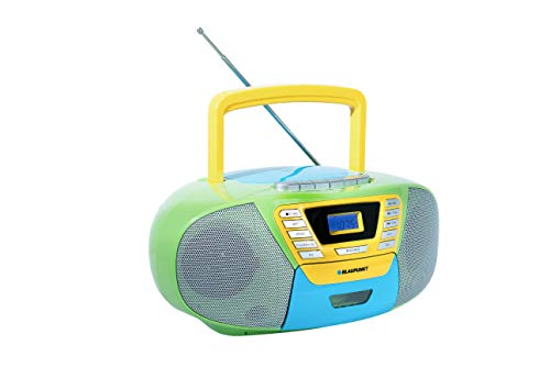 Blaupunkt B 120 MC tragbarer CD Player mit Bluetooth | Kassettenrekorder | Hörbuch Funktion | CD-Player mit USB | kleines CD-Radio | Aux In | PLL UKW Radio | Radio mit CD Spieler | Bunt