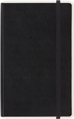 Moleskine Paper Tablet Notizbuch Digitales Smart Notizbuch Paper Tablet (mit gepunkteten Seiten und Hardcover, gepunktet, Large 13 x 21cm) schwarz