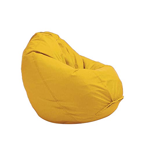 Bruni Kinder-Sitzsack Classico S in Gelb – Sitzsack mit Innensack für Kinder, Abnehmbarer Bezug, lebensmittelechte EPS-Perlen als Bean-Bag-Füllung, aus Deutschland