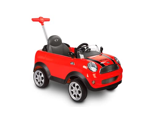 Rollplay 42513 Push Car mit ausziehbarer Fußstütze, Für Kinder ab 1 Jahr, Bis max. 20 kg, MINI Cooper, Rot