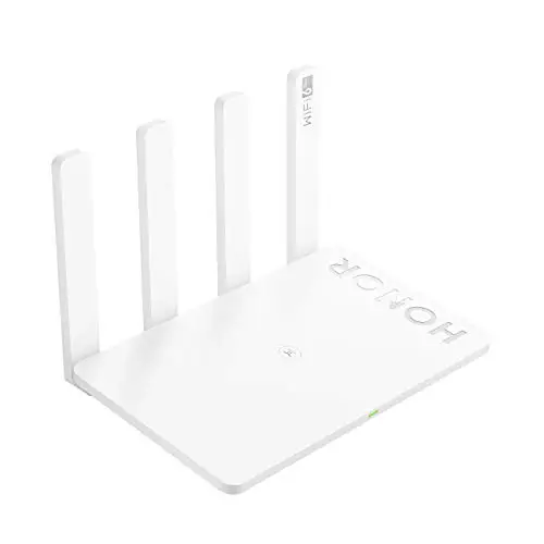 Honor Router 3 Wi-Fi 6+WLAN Dualband Gigabit WLAN Router (2402 Mbit/s, 5 GHz + 574 Mbit/s) 2.4GHz/5GHz Access Point 3 LAN＋1 WAN APP Steuerung Enhanced Router WiFi
