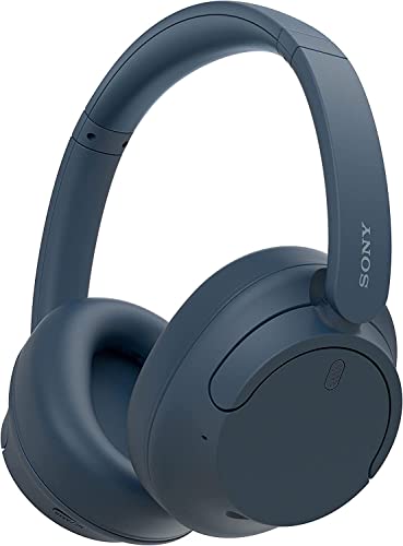 Sony WH-CH720N Kabelloser Bluetooth-Kopfhörer mit Noise Cancelling - bis zu 35 Stunden Akkulaufzeit und Schnellladefunktion - Blau