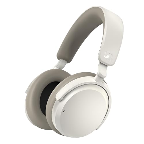 Sennheiser ACCENTUM kabelloser Bluetooth-Kopfhörer – 50 Stunden Akkulaufzeit, hochwertige Klangqualität, hybride ANC-Technologie ganzen Tag, Weiß