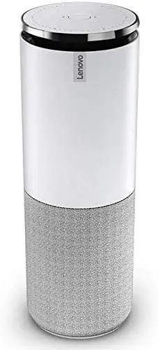 Lenovo Smart Assistant – Virtuelle Support-Geräte (Amazon Alexa, Zylinder, Grau, Weiß, 15 W, 5,08 cm, 6,35 cm)