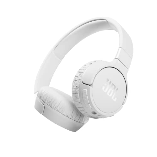 JBL Tune 660 BTNC On-Ear active Noise Cancelling Kopfhörer – JBL Pure Bass Sound – Via Bluetooth- oder Kabel-Verbindung – Weiß