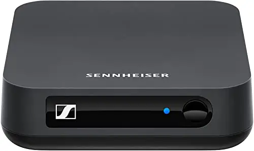 Sennheiser BT T100 Bluetooth-Audio-Transmitter für Hi-Fi oder Home Entertainment Schwarz, 9.3 x 9.3 x 2.7 cm
