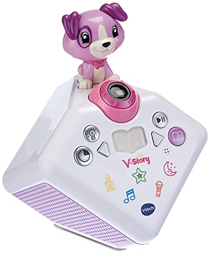 Vtech 80-608064 V-Story, die Hörspielbox pink, Musik-und Geschichtenbox, rosa