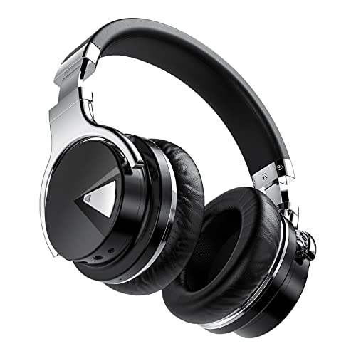 Noise Cancelling Kopfhörer, Over Ear Kabellose Bluetooth 5.0 Kopfhoerer, Leichtes Headset, 30 Stunden Spielzeit, Ergonomische Kunstleder-Ohrpolster für Drinnen sowie Draußen