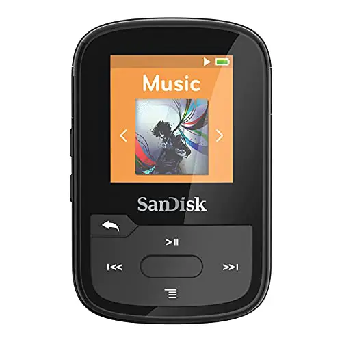 SanDisk Clip Sport Plus Wearable MP3 Player - Schwarz