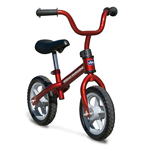 Chicco Red Bullet Laufrad für Kinder 2-5 Jahre, Kinder Laufrad fürs Gleichgewicht, mit höhenverstellbarem Sattel und Lenker, max. 25 kg, Rot - Spielzeug für Kinder 2-5 Jahre