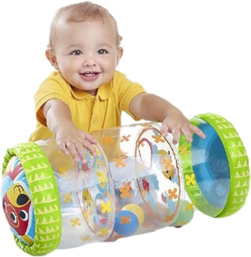 Beenavee Baby-Rolle Krabbelrolle Baby Krabbelspielzeug krabbelhilfe Für Babys,Aufblasbares Baby-Rollerspielzeug, Krabbelspielzeug für Babys, Krabbel- und Kletterball für Kleinkinder, Beste Lernspiele