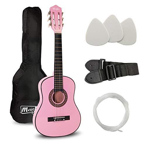 Music Alley MA-51 Klassische Akustikgitarre Kinder Gitarre und Junior Guitar Pink