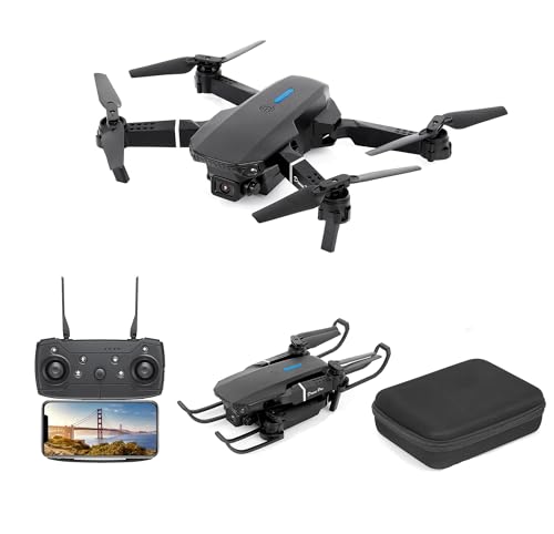 Drohne mit Kamera 4k, Faltbare FPV Quadcopter Drohne für Kinder, Drone mit Kamera 4k, Gestenfoto/Video, 15 Minuten Flugzeit
