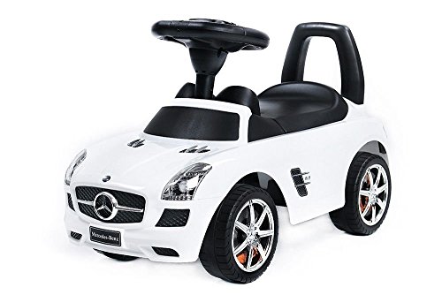 BSD Rutschauto Rutscher Mercedes-Benz Kinder Auto Baby Car mit Sound (Weiss)