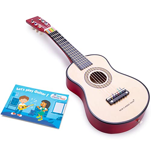 New Classic Toys - 10344 - Musikinstrument - Spielzeug Holzgitarre - Naturel