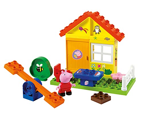 BIG-Bloxx Peppa Garten Haus - Peppa's Garden House, Construction Set, BIG-Bloxx Set inklusive Peppa, 19 Teile, Multicolour, für Kinder ab 18 Monaten