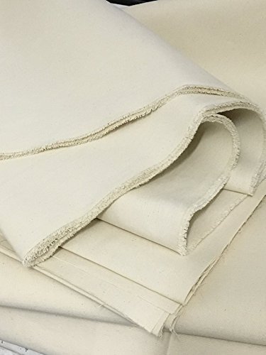 schweres Segeltuch 100% Baumwolle Natur-weiß 172 cm breit, Meterware Zeltstoff Zelt Stoff Tipi Mittelalter Sonnensegel (1,72m breit)