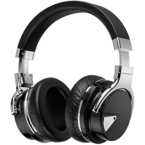 Noise Cancelling Kopfhörer, Over Ear Kabellose Bluetooth 5.0 Kopfhoerer, Leichtes Headset, 30 Stunden Spielzeit, Ergonomische Kunstleder-Ohrpolster für Drinnen sowie Draußen