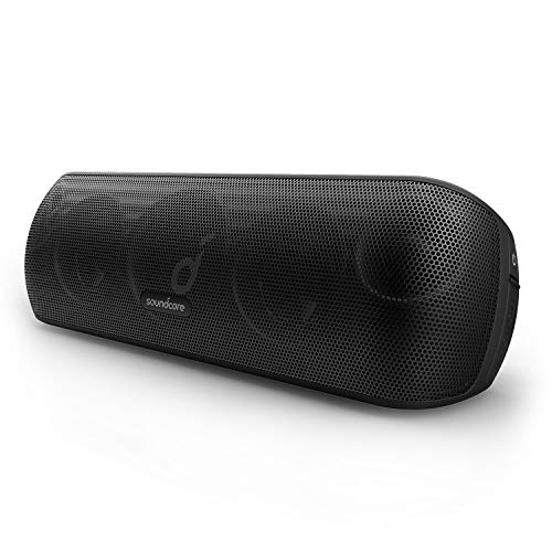 Soundcore Motion+ Bluetooth Lautsprecher mit Hi-Res 30W Audio, Intensiver Bass, Kabelloser HiFi Lautsprecher mit App, USB C Konnektivität, Flexibler EQ, 12h Akkulaufzeit, IPX7 Wasserschutz (Schwarz)