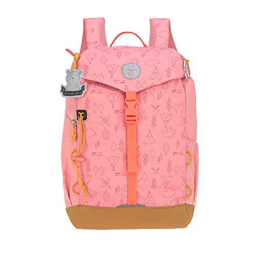 LÄSSIG Kinder Wanderrucksack Kinderrucksack Ausflug ab 5 Jahre /Outdoor Backpack Big Adventure Rosa, 14 L