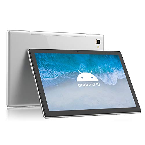 Blackview Tab8 Tablet 10,1 Zoll Android 10 Tablet-PC (1920x1200 FHD 6,580mAh Akku, Octa-Core-Prozessor, 4GB RAM, 64GB ROM, 13MP + 5MP Kamera, 4G LTE + 5G-WiFi, Face ID, GPS, Bluetooth 5.0, OTG) (Grau)