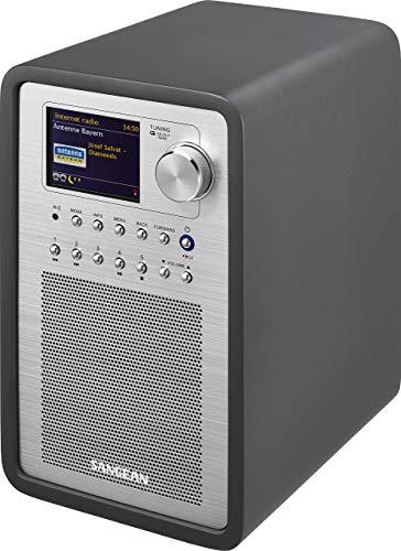 Sangean WFR-70C Internet Radio (Netzwerk Music-Player, WiFi, DAB+, Spotify-Player, UKW-RDS, AUX-In, Lautsprecheranschluss) grau