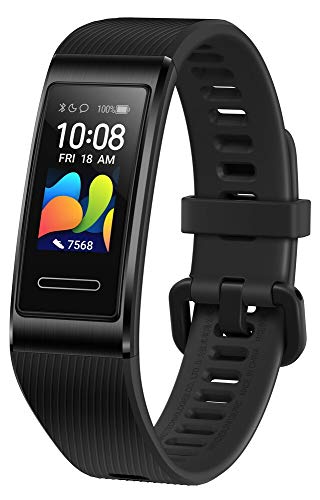 Huawei Band 4 Pro Fitness-Aktivitätstracker (All-in-One Smart Armband, Herzfrequenz- und Schlafüberwachung, eingebautes GPS, farbenreiches Touch Display, 5 ATM wasserfest) schwarz