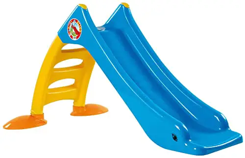 Dohany 2in1 Kinder Rutsche Wasserrutsche freistehend Rutschlänge 120cm blau/gelb
