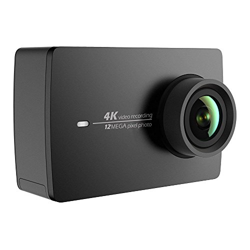 YI 4K Action Kamera 4K/30fps Videoaufnahme 12MP ActionCam mit 155° Weitwinkel 5,56 cm (2,2 Zoll) LCD Touchscreen, WiFi und App für Smartphone, Sprachbefehl - Schwarz