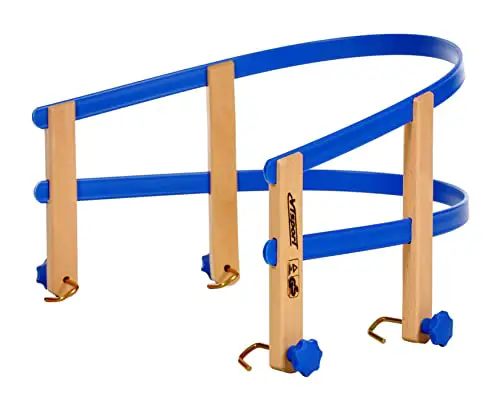 COLINT Schlittenlehne 90 cm flexibel - blau - Kinder Sitzhilfe aus Kunststoff - Rücken Lehne für Schlitten Davos Hörner Klapp Kinder Sitz Hilfe
