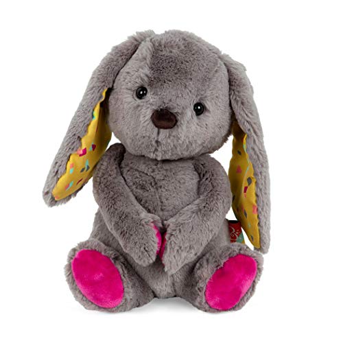 B. toys Kuscheltier Hase – Superweich mit langen Ohren – Plüschtier grau, Baby und Kinder Spielzeug für Mädchen und Jungen ab 0 Monate