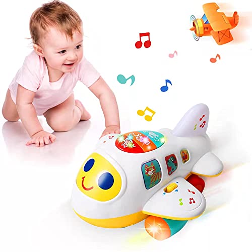 ACTRINIC Baby Spielzeug 12-18 Monate elektronisches Flugzeug Spielzeug mit Licht und Musik Best pädagogisches Spielzeug für Kinder für Kleinkinder Jungen und Mädchen 1 2 3 4 Jahre alt
