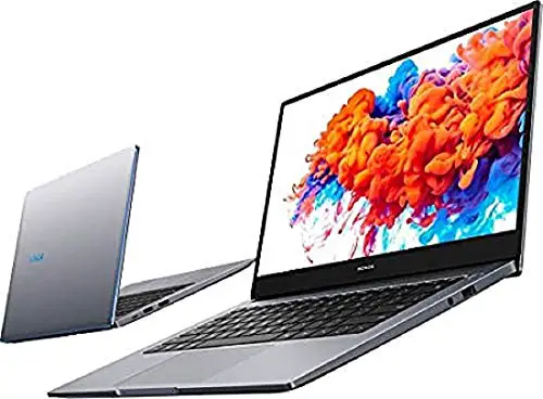 HONOR MagicBook 14 Laptop, 35,56cm (14 Zoll), Full HD IPS, 256 GB PCIe SSD, 8 GB RAM, AMD Ryzen 5 3500U, Fingerabdrucksensor, Deutsches QWERTZ-Layout, Windows 10 Home - Space Grey