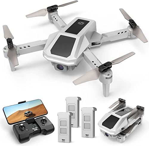 Holy Stone HS430 RC FPV Drohne mit Kamera 1080P für Anfänger,Mini Quadrocopter faltbar mit Live Übertragung, 3 Akku Lange Flugzeit, Handysteuerung, Werfen&GO, Tap-Fly, Auto Rotation drohnen für Kinder