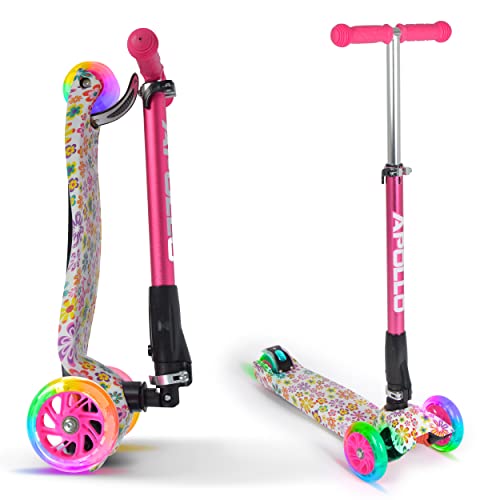 Apollo Fun-Scooter Kids Whiz LED Roller für Kinder ab 3 Jahren, Kinderroller, Kickboard, Tretroller