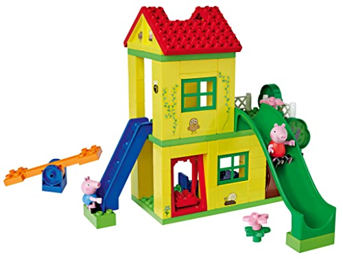 BIG-Bloxx Peppa Pig Play House - Baumhaus, Construction Set, BIG-Bloxx Set bestehend aus Peppa, Schorsch und Haus, 72 Teile, für Kinder ab 18 Monaten