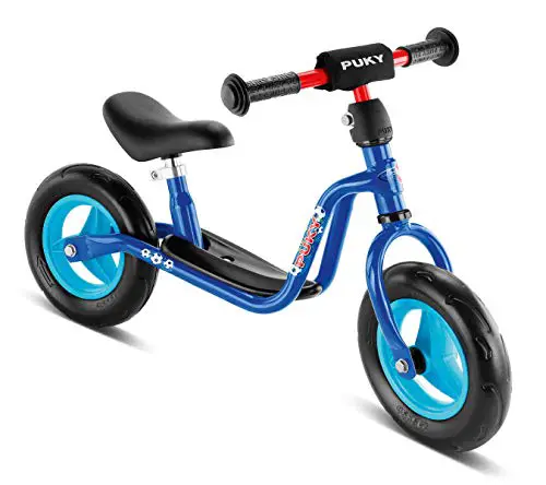 PUKY LR M | sicheres, stylisches Laufrad | Lenker & Sattel höhenverstellbar | mit Trittbrett | für Kinder ab 2 Jahren | mit Lenkerpolster | Blau