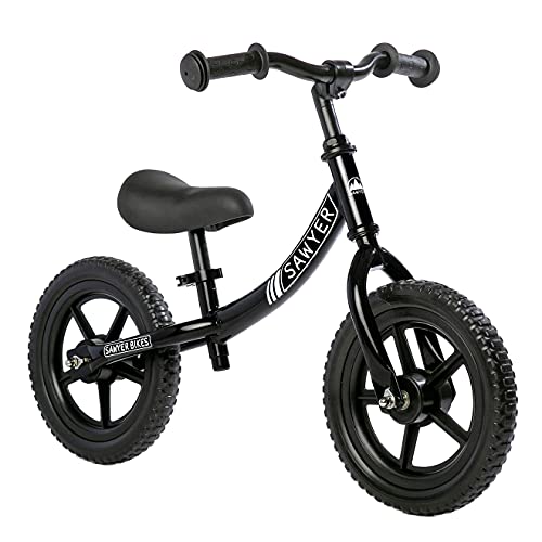 Sawyer Bikes - Ultraleichtes Laufrad - Kinder 2, 3, 4 und 5 Jahre (Schwarz)
