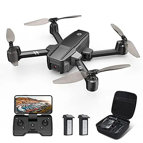 Holy Stone HS440 Drohne mit 1080P Kamera für Kinder,RC Quadrocopter Faltbar mit 2 Akkus 40 Min. Lange Flugzeit,FPV Live Übertragung,Tap Fly,Sprachsteuerung,Schwerkraft-Sensor Höhenhaltung für Anfänger