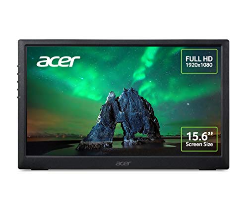 Acer PM (PM161Qbu) 40 cm (15,6 Zoll) IPS Portabler Monitor Matt (USB3.1 Type C, FHD 1920x1080, 60Hz, 220 Nits)