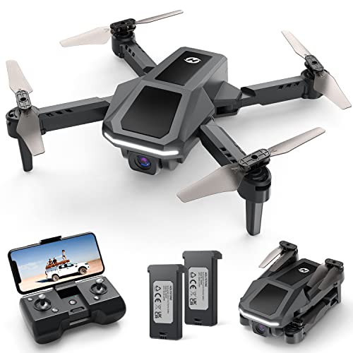 Holy Stone Faltbare Mini Drohne mit Kamera 1080P für Kinder, RC Quadrocopter HS430 mit FPV Übertragung, 26 Min. Lange Flugzeit, App Steuerung, Werfen&GO, 3D Flips Foto drohnen komplettset für Anfänger