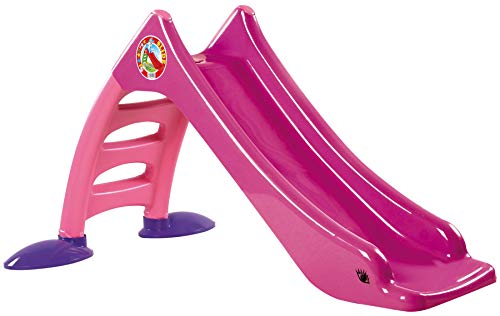 Dohany 2in1 Kinderrutsche Wasserrutsche freistehend Rutschbahn Rutschlänge 120 cm (pink)