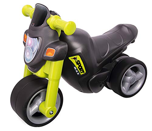 BIG-Sport-Bike Green - Kinder-Laufrad, Räder aus Premium-Softmaterial, realistischer Motorradsound (elektronisch), bis 25 kg belastbar, für Kinder ab 1,5 Jahr