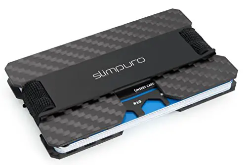 SLIMPURO® Premium Kreditkartenetui mit Münzfach und Geldklammer Slim-Wallet mit Aluminium CoinCard – RFID Schutz - Portmonee für Minimalisten - Mini Geldbörse Geldbeutel - Designed in Germany