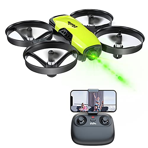 Loolinn | Drohne mit Kamera als Geschenk für Kinder - Mini Drohne Ferngesteuert, First Person View Kameradrohnen (FPV) mit Video & Fotos / 21 Minuten Flugzeit ( DREI Batterien Mitgeliefert)
