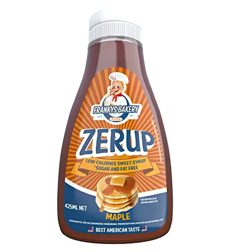 FRANKYS BAKERY ZerUP zuckerfreier Sirup 425ml (Maple) – vollmundiger Sirup zuckerfrei für Süßspeisen – vielseitiger Genuss ganz ohne Kalorien